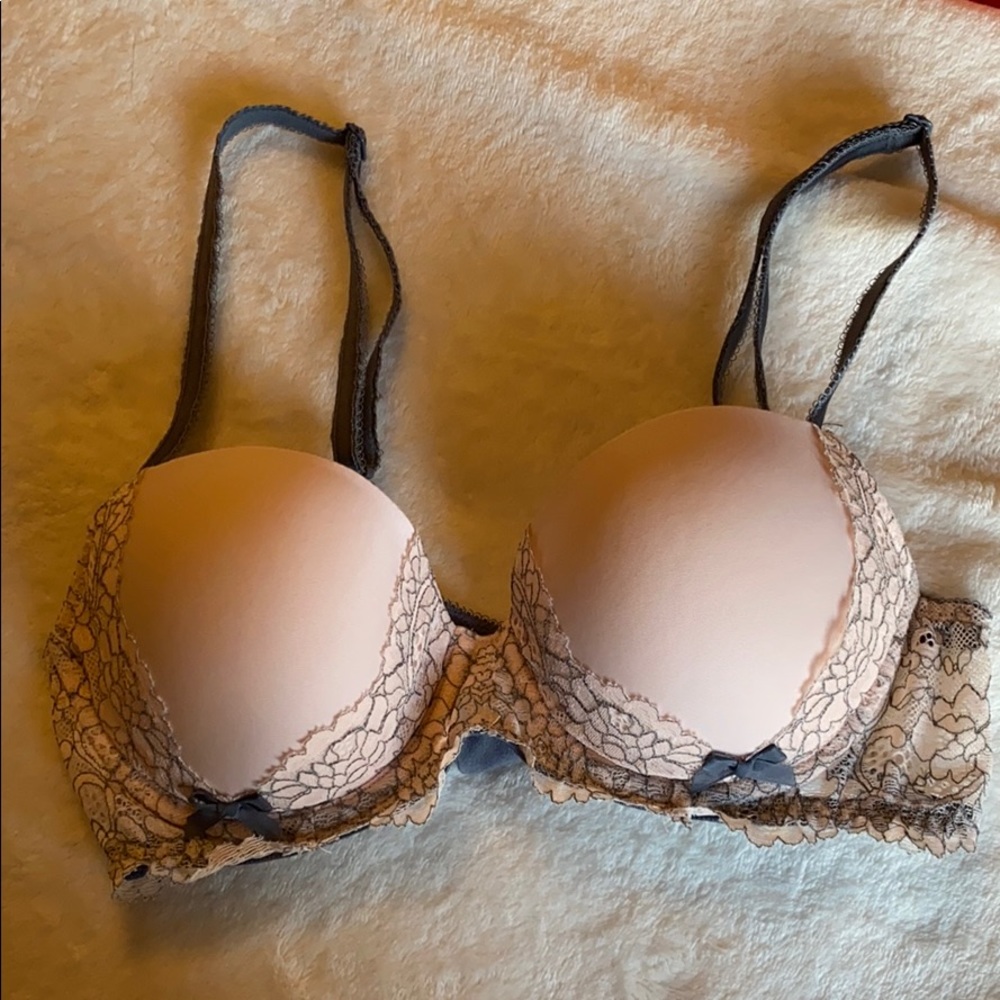 Pink and grey dream angels lined Demi bra